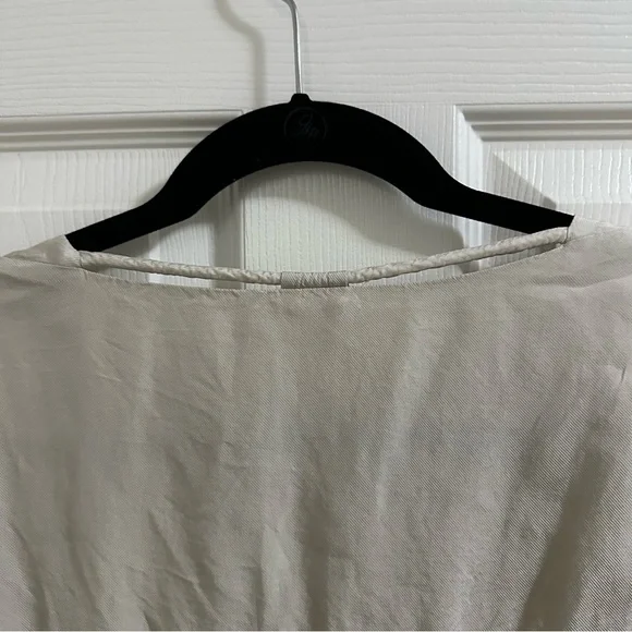 HUMANOID Women’s Short Sleeve Blouse Top Stone color size Medium ANTHROPOLOGIE - Picture 5 of 6